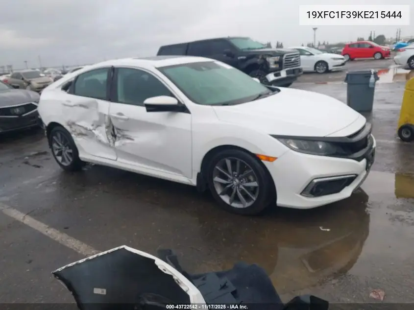 19XFC1F39KE215444 2019 Honda Civic Ex