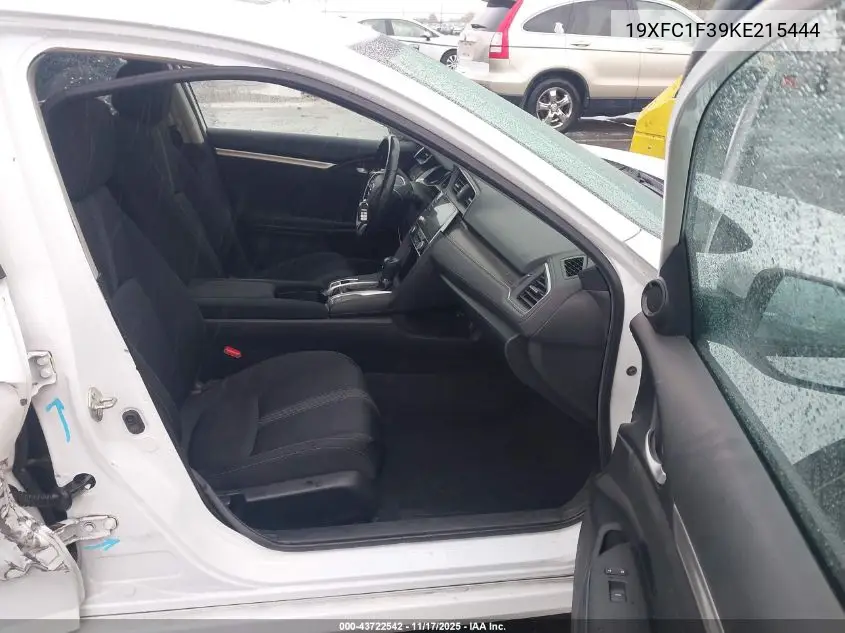 19XFC1F39KE215444 2019 Honda Civic Ex