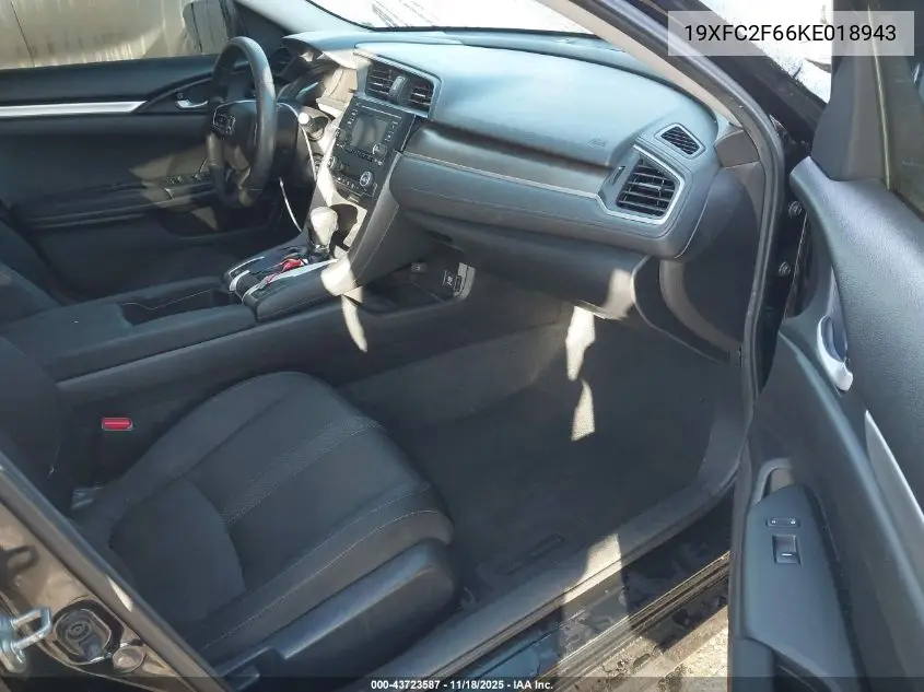 19XFC2F66KE018943 2019 Honda Civic Lx