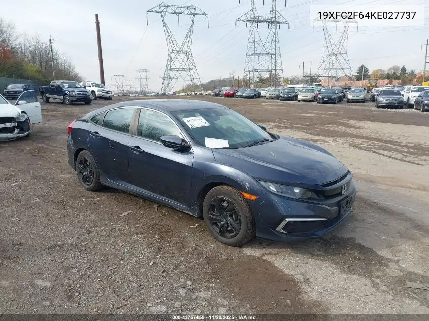 19XFC2F64KE027737 2019 Honda Civic Lx