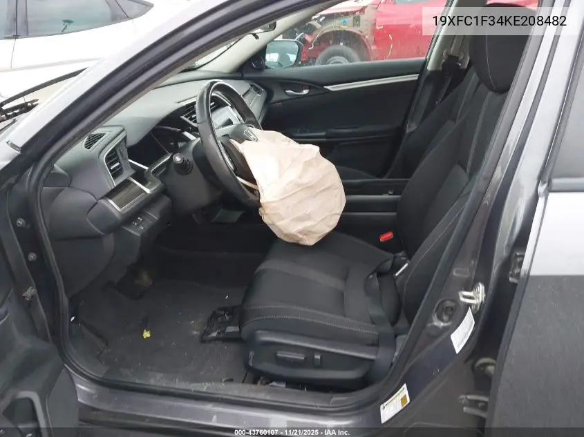 19XFC1F34KE208482 2019 Honda Civic Ex