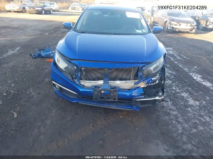 19XFC1F31KE204289 2019 Honda Civic Ex
