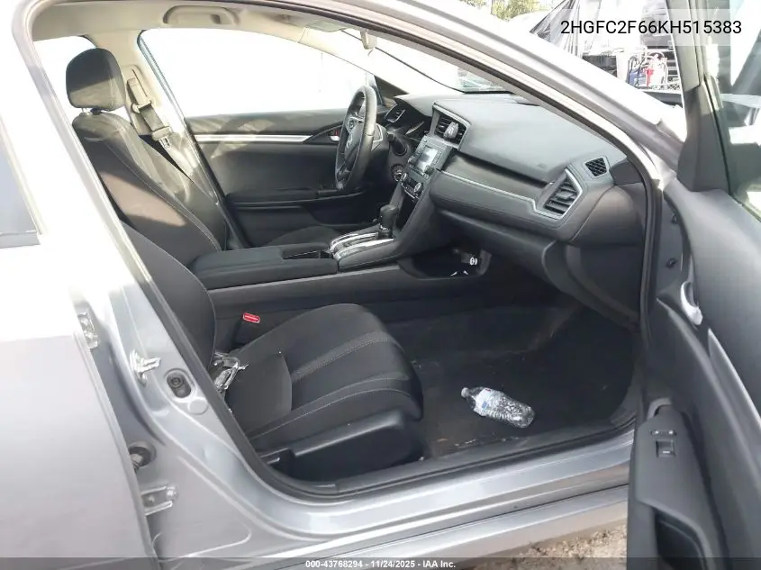 2HGFC2F66KH515383 2019 Honda Civic Lx