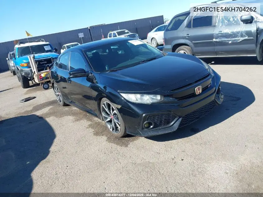 2HGFC1E54KH704262 2019 Honda Civic Si