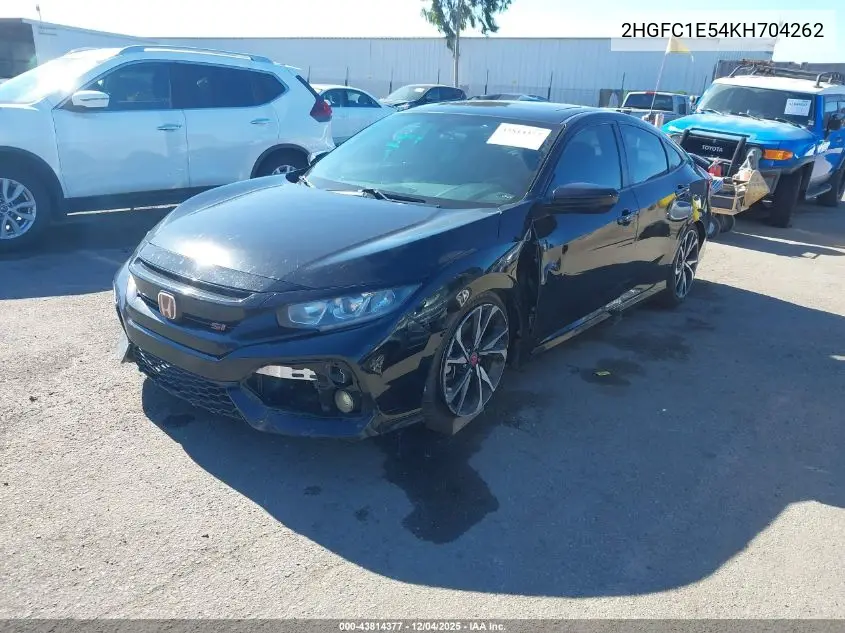 2HGFC1E54KH704262 2019 Honda Civic Si