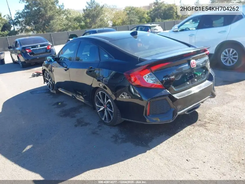 2HGFC1E54KH704262 2019 Honda Civic Si