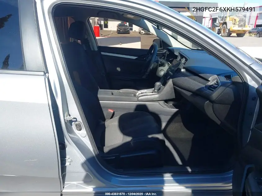 2HGFC2F6XKH579491 2019 Honda Civic Lx