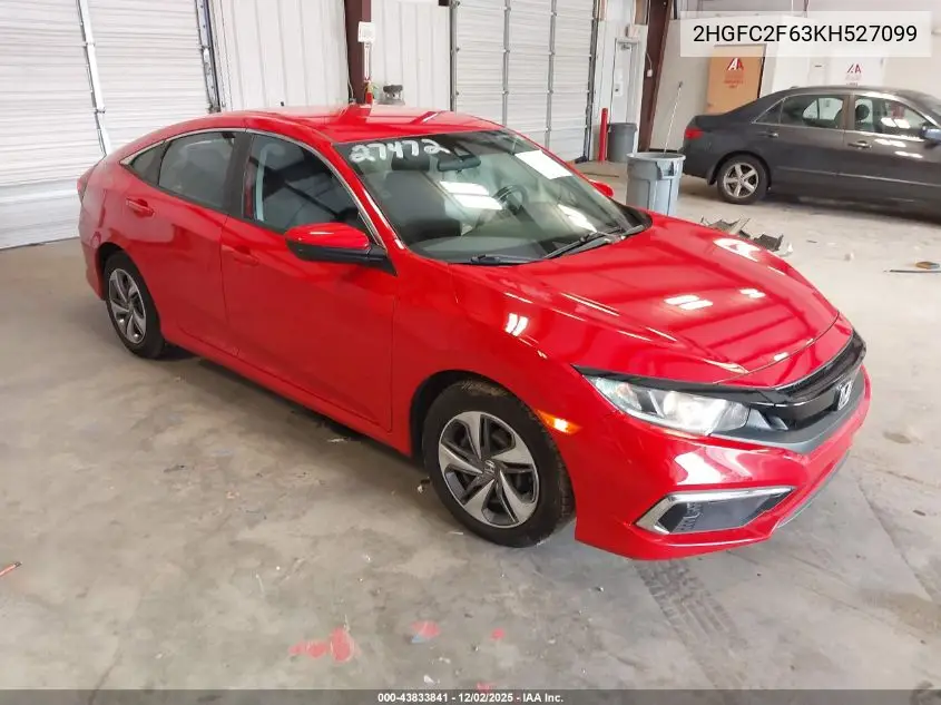 2HGFC2F63KH527099 2019 Honda Civic Lx