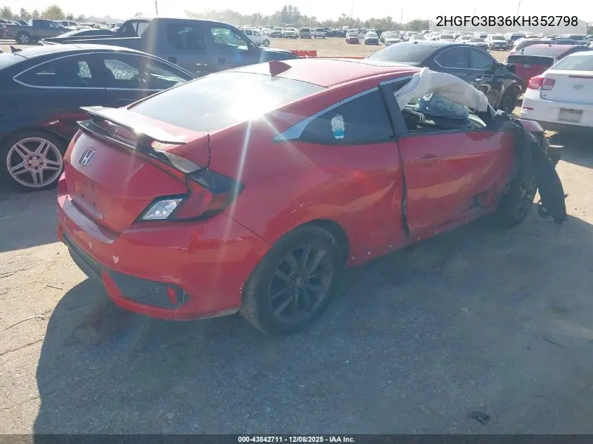 2HGFC3B36KH352798 2019 Honda Civic Ex