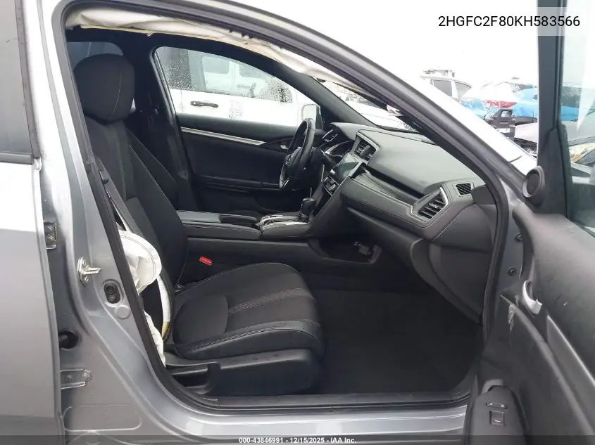 2HGFC2F80KH583566 2019 Honda Civic Sport