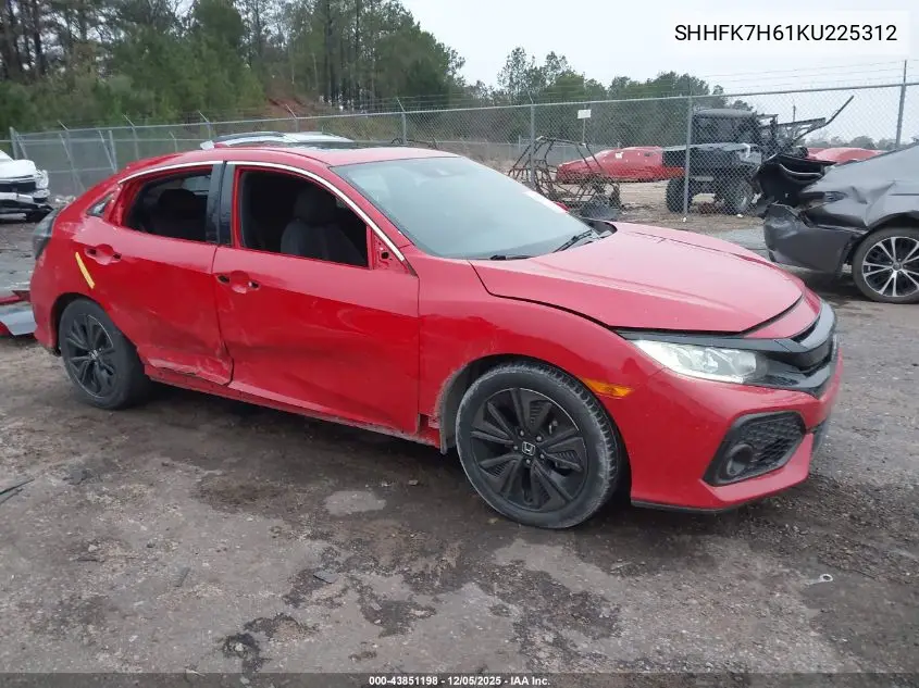 SHHFK7H61KU225312 2019 Honda Civic Ex