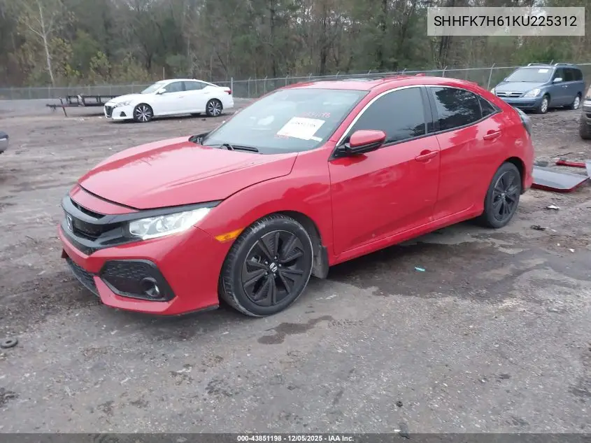 SHHFK7H61KU225312 2019 Honda Civic Ex