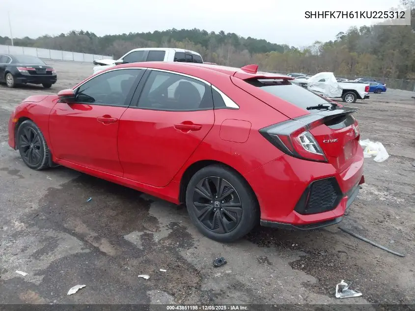 SHHFK7H61KU225312 2019 Honda Civic Ex