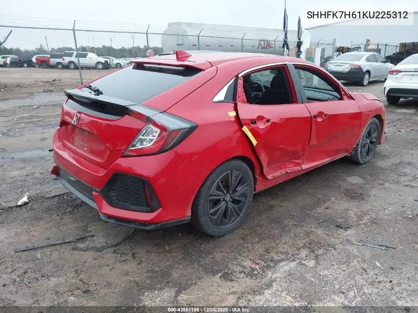 SHHFK7H61KU225312 2019 Honda Civic Ex