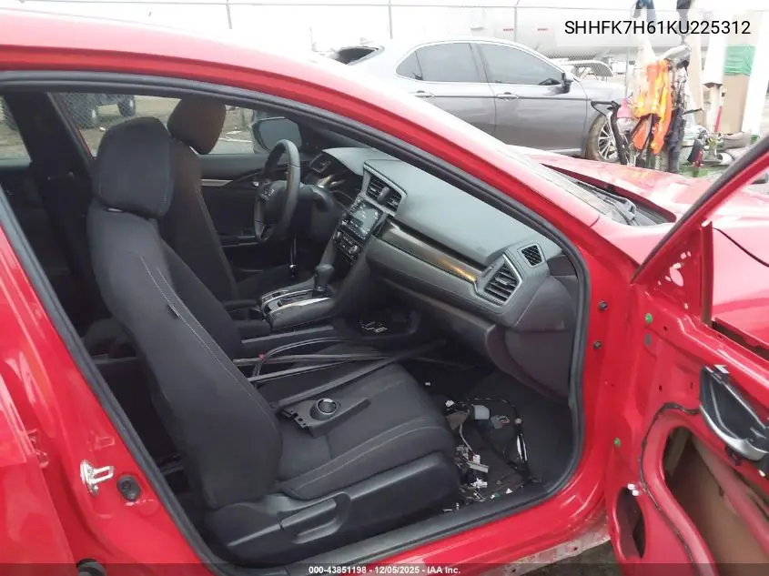 SHHFK7H61KU225312 2019 Honda Civic Ex