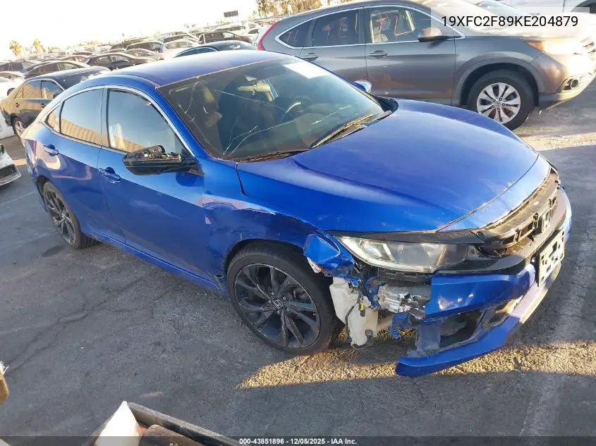 19XFC2F89KE204879 2019 Honda Civic Sport