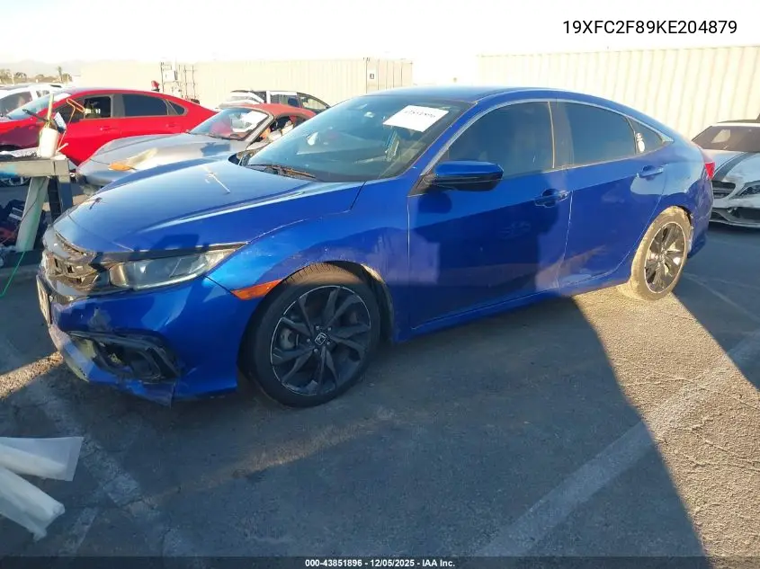 19XFC2F89KE204879 2019 Honda Civic Sport