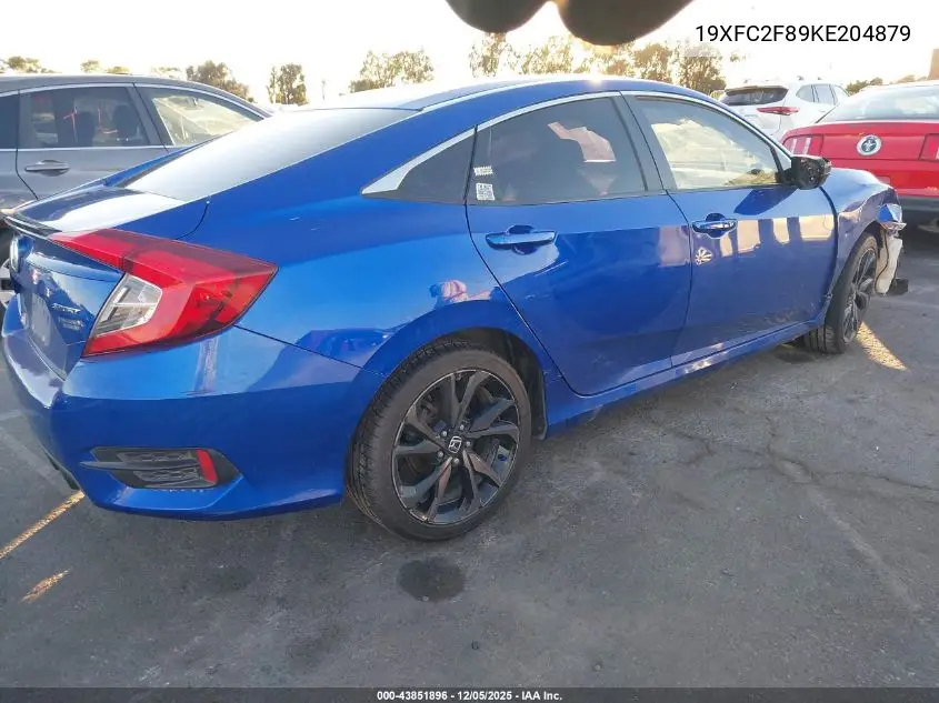 19XFC2F89KE204879 2019 Honda Civic Sport
