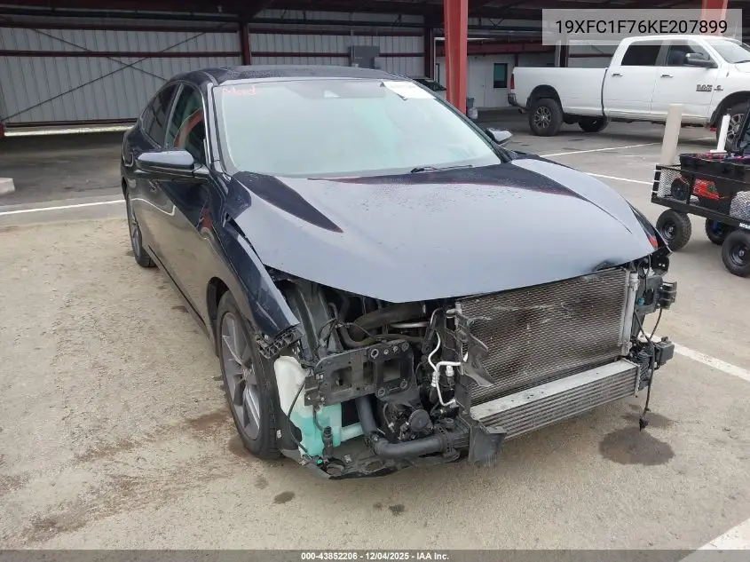 19XFC1F76KE207899 2019 Honda Civic Ex-L
