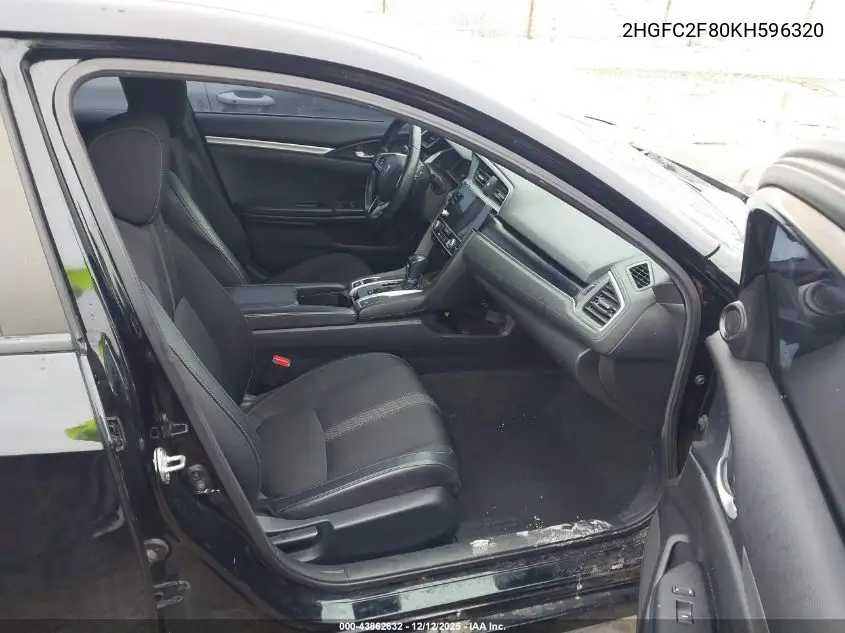 2HGFC2F80KH596320 2019 Honda Civic Sport