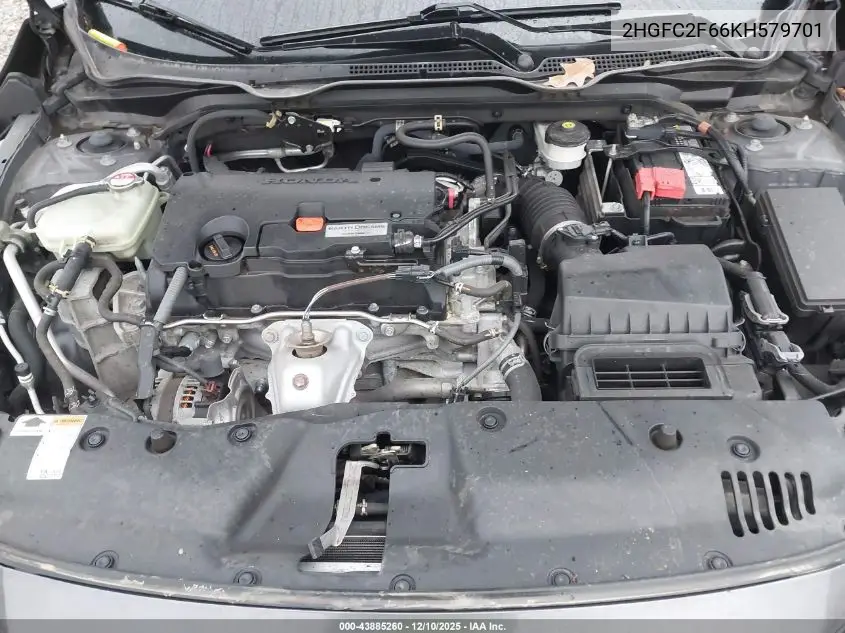 2HGFC2F66KH579701 2019 Honda Civic Lx