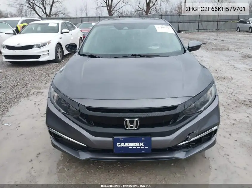 2HGFC2F66KH579701 2019 Honda Civic Lx