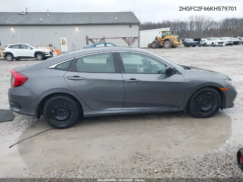2HGFC2F66KH579701 2019 Honda Civic Lx