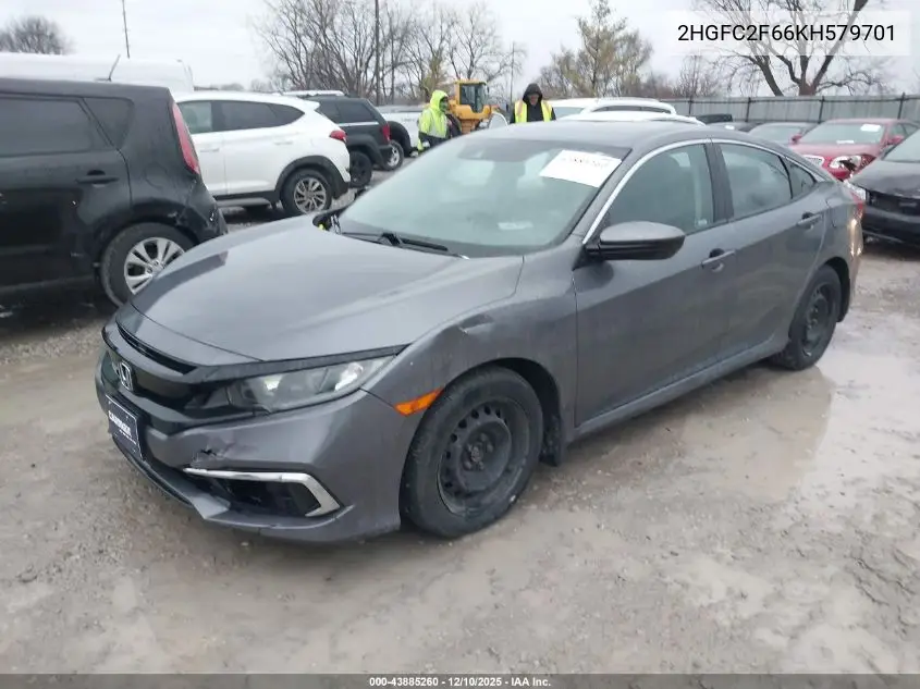 2HGFC2F66KH579701 2019 Honda Civic Lx