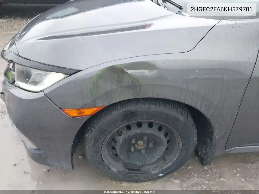 2HGFC2F66KH579701 2019 Honda Civic Lx