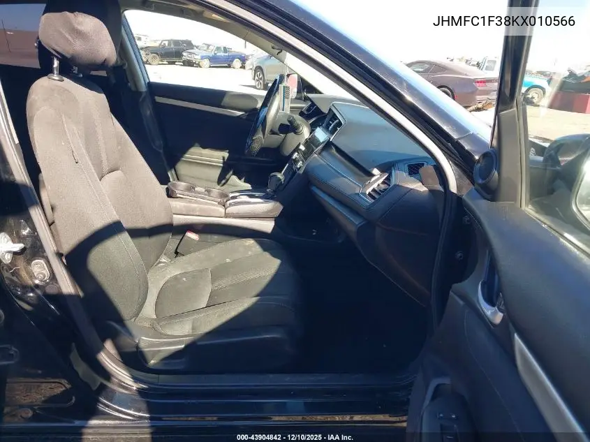 JHMFC1F38KX010566 2019 Honda Civic Ex