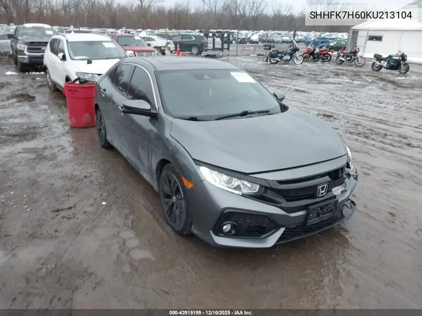 SHHFK7H60KU213104 2019 Honda Civic Ex
