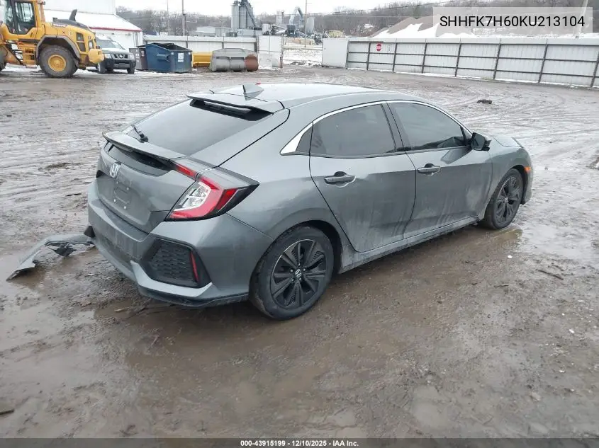 SHHFK7H60KU213104 2019 Honda Civic Ex