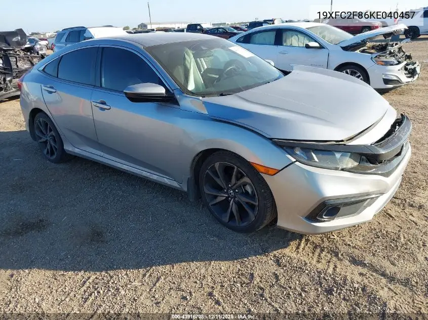 19XFC2F86KE040457 2019 Honda Civic Sport