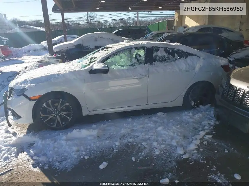 2HGFC2F85KH586950 2019 Honda Civic Sport