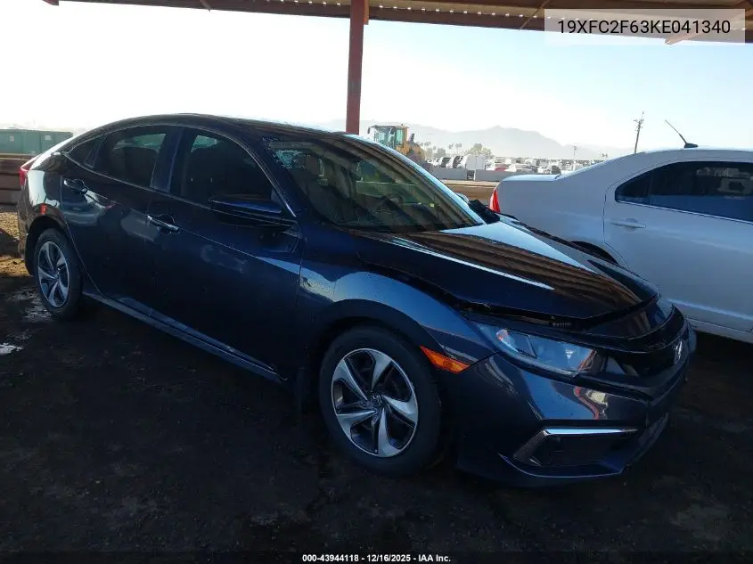 19XFC2F63KE041340 2019 Honda Civic Lx