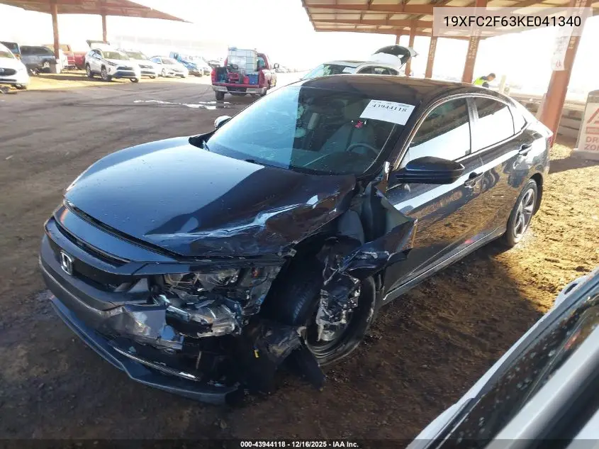 19XFC2F63KE041340 2019 Honda Civic Lx