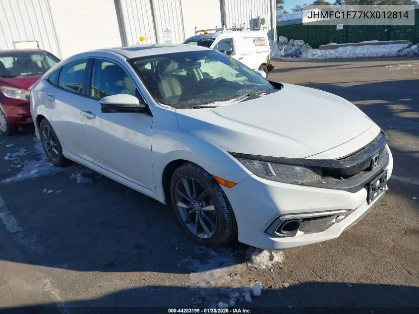 JHMFC1F77KX012814 2019 Honda Civic Ex-L