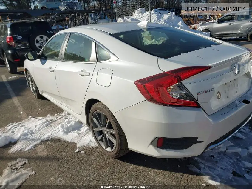 JHMFC1F77KX012814 2019 Honda Civic Ex-L