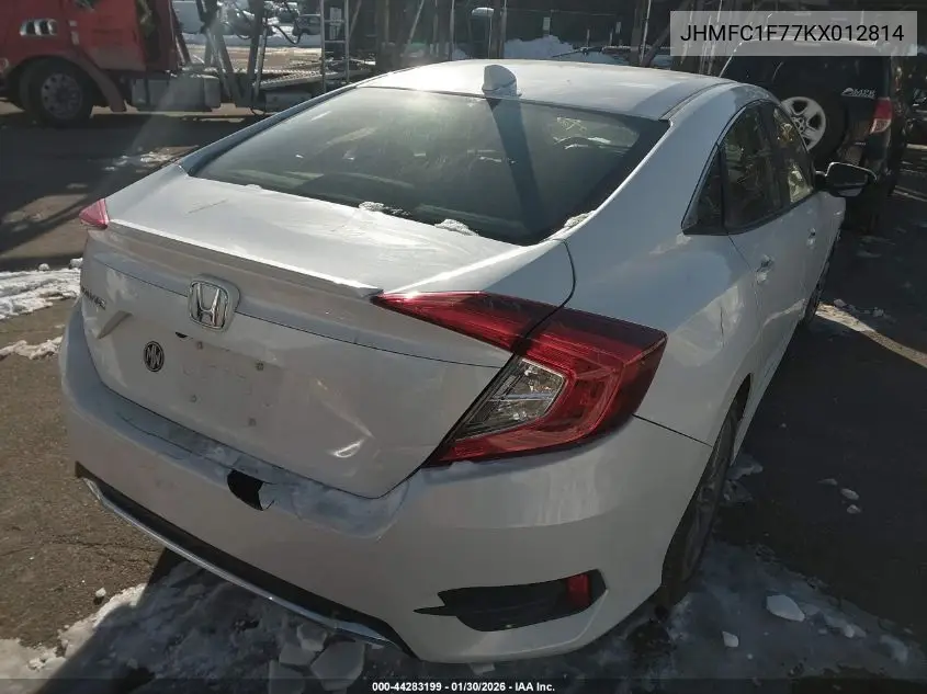 JHMFC1F77KX012814 2019 Honda Civic Ex-L
