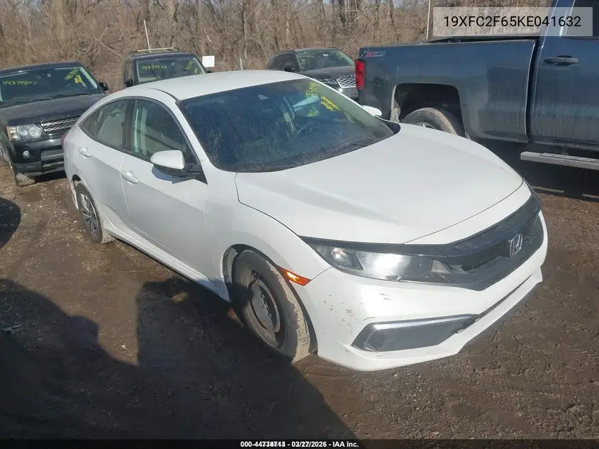 19XFC2F65KE041632 2019 Honda Civic Lx
