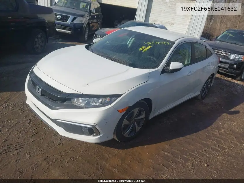 19XFC2F65KE041632 2019 Honda Civic Lx