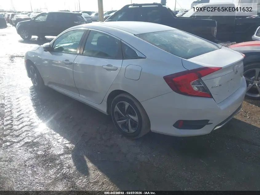 19XFC2F65KE041632 2019 Honda Civic Lx