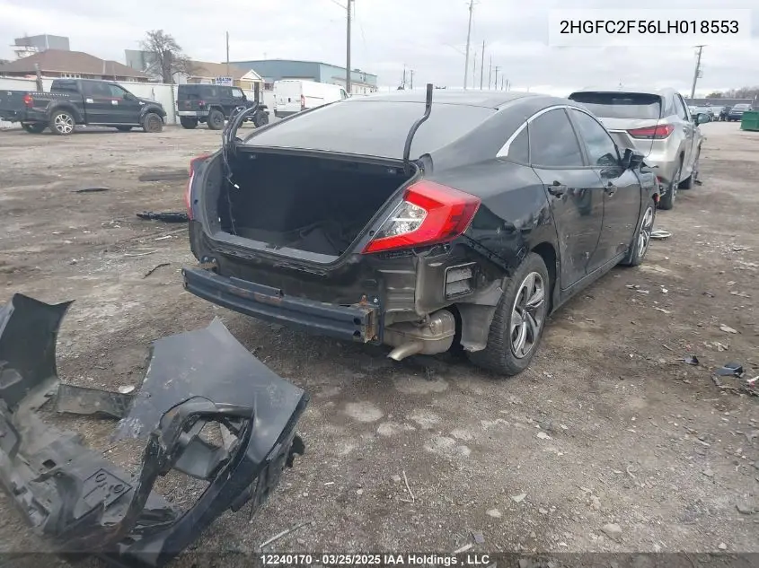 2HGFC2F56LH018553 2020 Honda Civic Lx