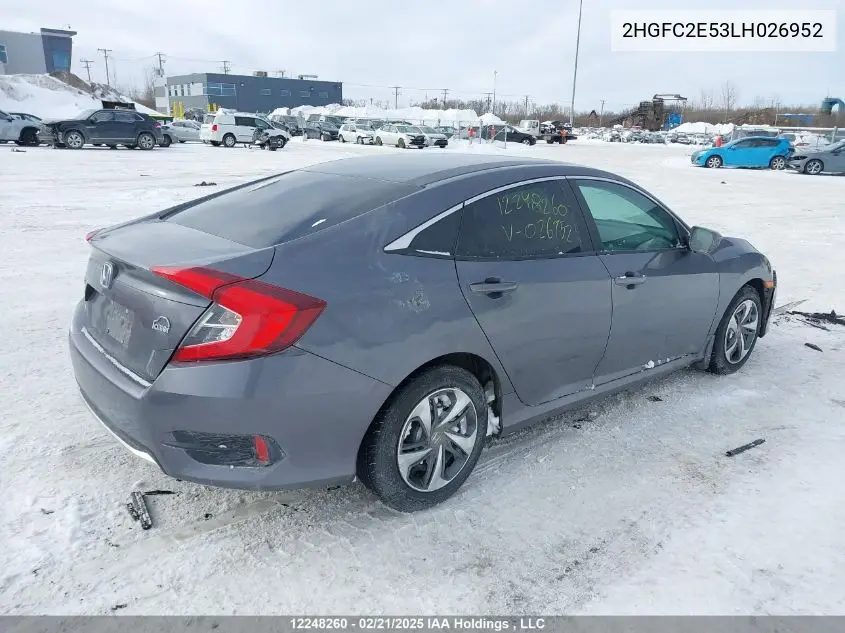 2HGFC2E53LH026952 2020 Honda Civic