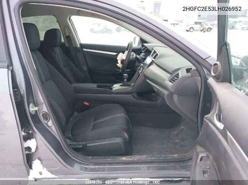 2HGFC2E53LH026952 2020 Honda Civic