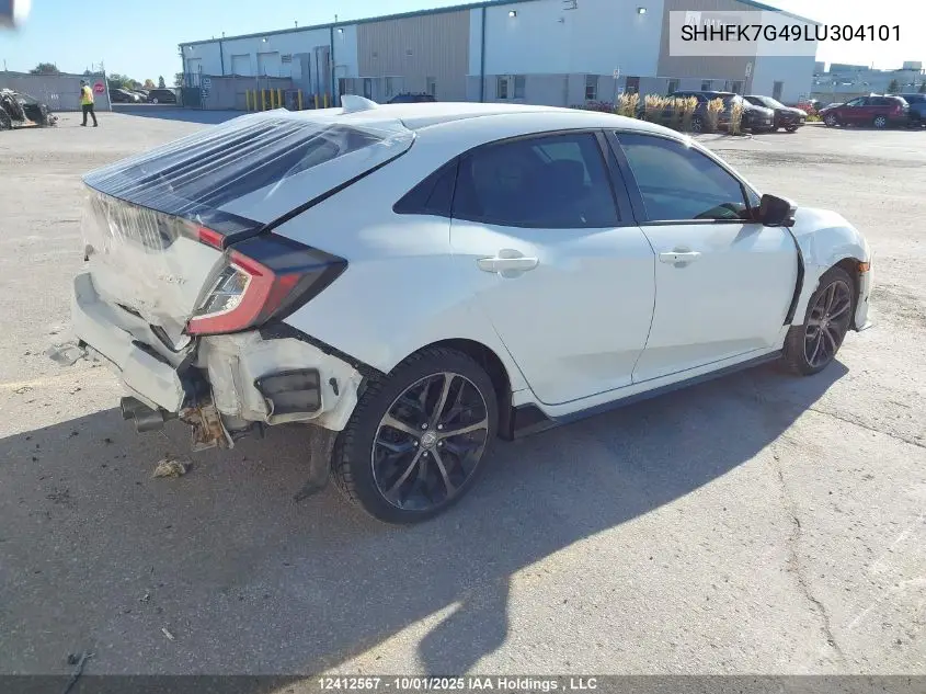 SHHFK7G49LU304101 2020 Honda Civic Sport