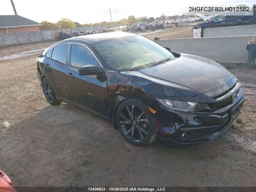 2HGFC2F82LH012582 2020 Honda Civic Sport