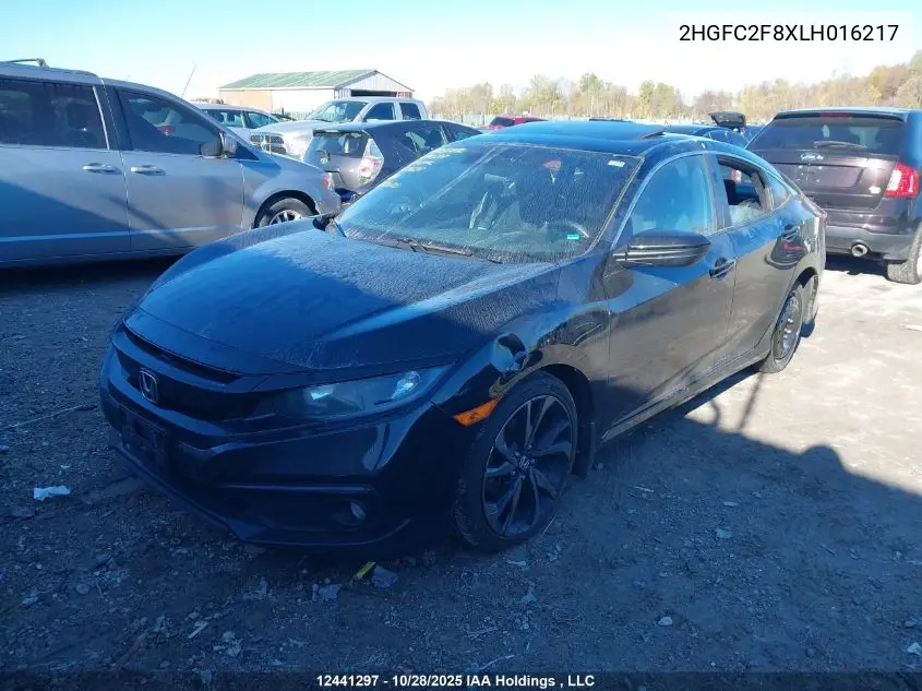 2HGFC2F8XLH016217 2020 Honda Civic Sport