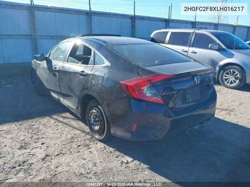 2HGFC2F8XLH016217 2020 Honda Civic Sport