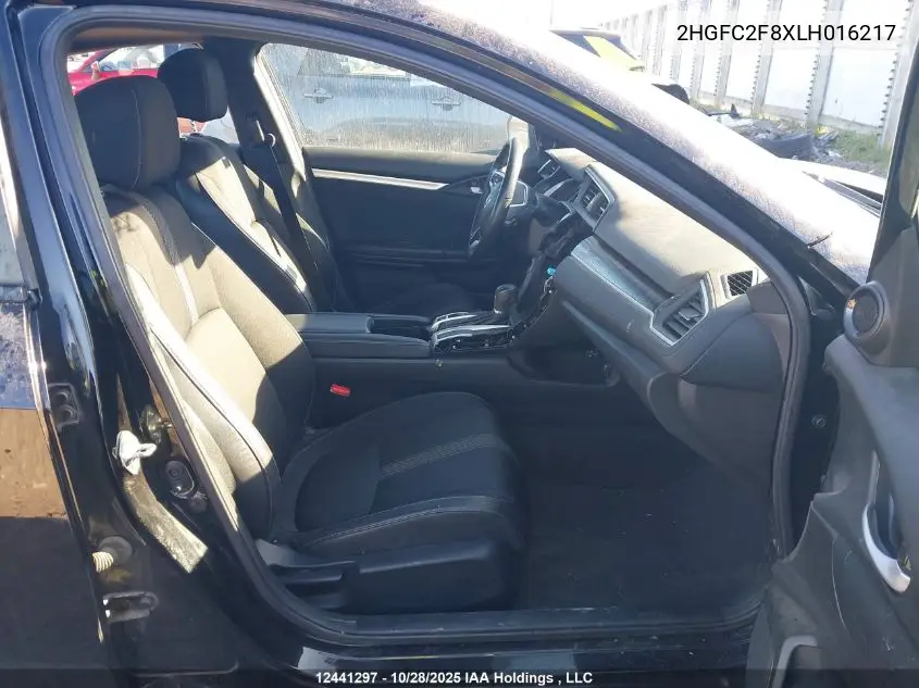 2HGFC2F8XLH016217 2020 Honda Civic Sport